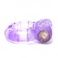 Vibrating Cock Ring, Purple, Single Use, (BULK 6 pcs)